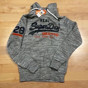SUPERDRY VINTAGE LABEL Fleece Hoodie NWT